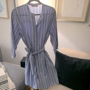 Everlane striped shirt dress